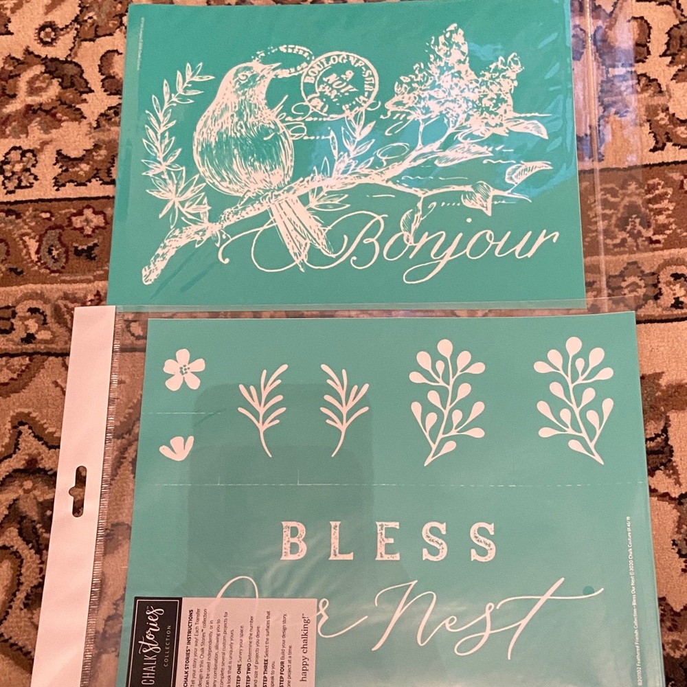 Chalk Couture Transfer Bundle ( bless our nest and French bird)